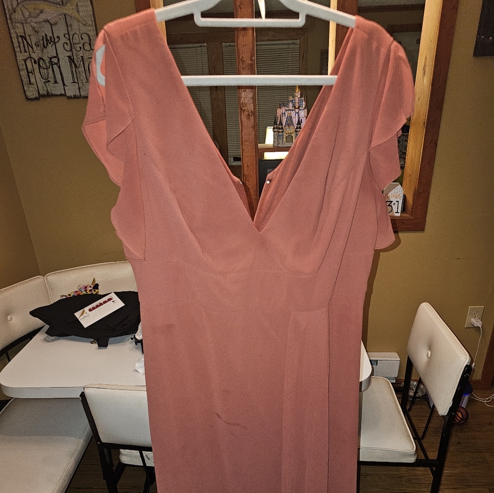 Worn once size eighteen david's bridal cinnamon dress